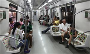 A limpeza nos vagões e nas estações é um dos difer