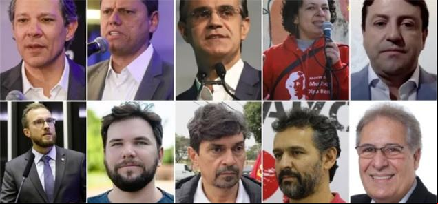 Aí estão os candidatos ao governo paulista