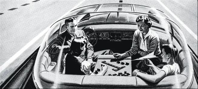 Anúncio dos anos 1960 apresenta a ideia do carro-r
