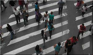 Atualmente, apenas 30% das pessoas vão a pé para o