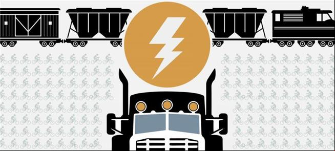 Caminhão e trem