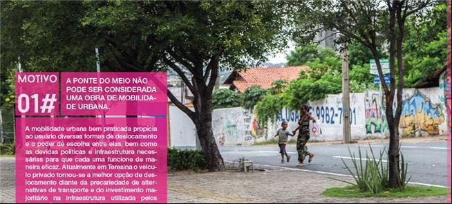 Cartaz da mostra com os 12 motivos para ser contra