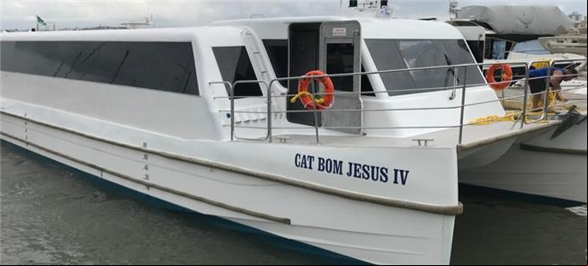 Catamarãs do serviço ainda estão em fase de montag