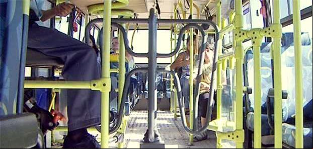 Catraca em ônibus urbano