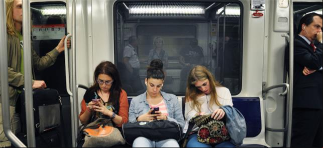 Celulares do transporte público