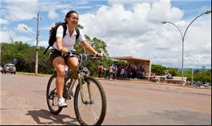 Ciclista na universidade