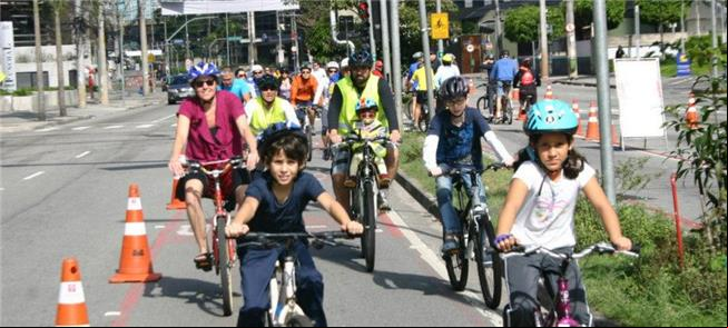 Ciclofaixa de lazer, incentivo ao uso da bicicleta