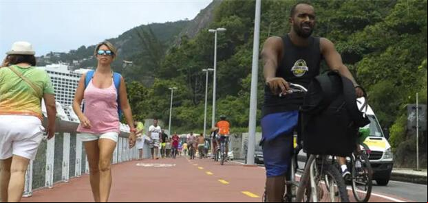 Ciclovia atende ciclistas e pedestres no lazer e m