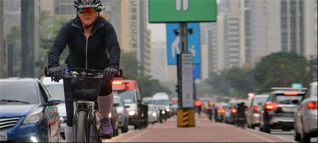 Ciclovia da Paulista, conectando vários pontos de