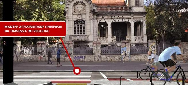 Ciclovia da Paulista, em ilustração de apresentaçã