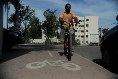 Ciclovia na estrada dos Bandeirantes