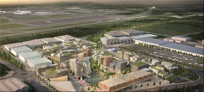 Cidade ocupará área de 370 ha ao lado do aeroporto