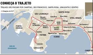 Conheça o trajeto do VLT