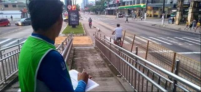Contagem de bikes em Belém: ação segue até amanhã