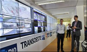 Dalkmann em visita ao BRT do Rio de Janeiro.