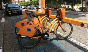 Estação de bikes compartilhadas na Vila Mariana, z