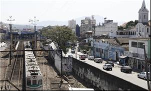Estação de trem em Nilópolis, na Baixada Fluminens