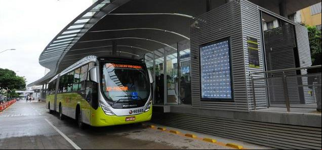 Estação do BRT Move, em Belo Horizonte