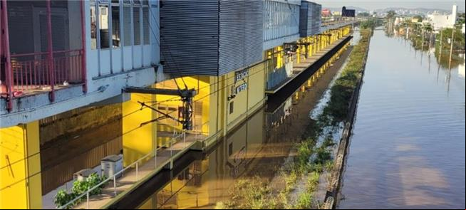 Estação Niteroi da Trensurb, em Canoas (RS)