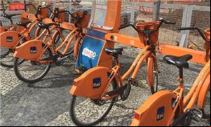 Estação no Centro, onde as bikes têm vários proble