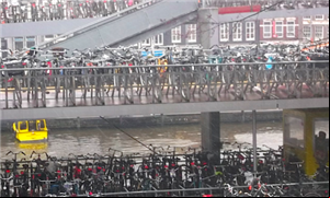 Estacionamento de bicicletas em Amsterdam