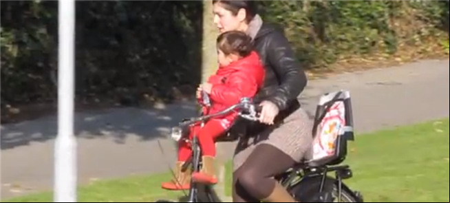 Gosto por andar de bicicleta começa desde cedo