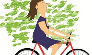 Ilustração: A ciclista