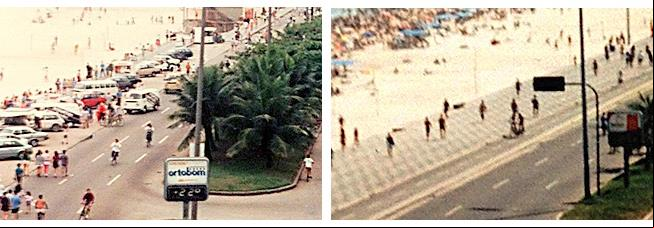 Ipanema, 1991 e 1992: antes e depois da ciclovia