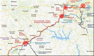 Mapa divulgado pela Agência Nacional de Transporte