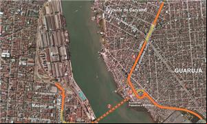 Mapa do Guarujá