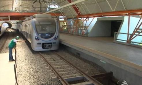 Metrô de Salvador, ainda em testes