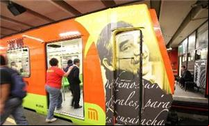 Metrô mexicano homenageia escritor