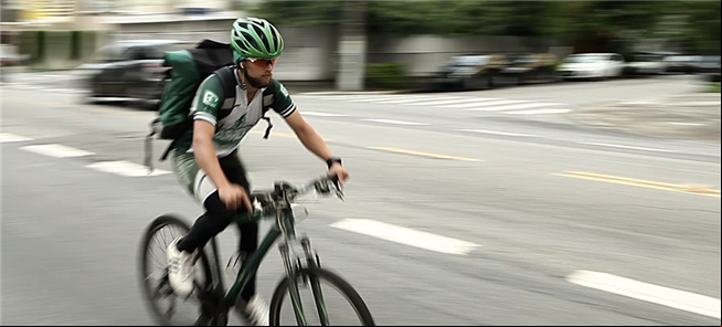 Negócio social realiza delivery com bikes em São P