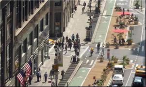 Nova York: ciclovias e calçadas mais largas