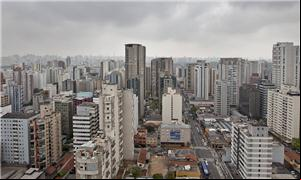 O distrito do Itaim visto em prédio comercial na r