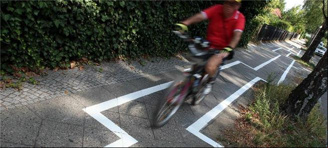 O trecho que virou piada entre ciclistas berlinens