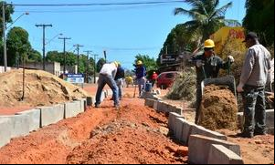 Obras da primeira ciclovia de Boa Vista