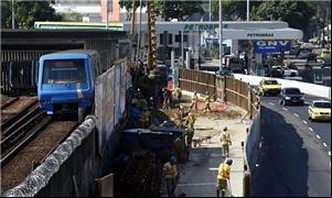Obras no metrô do Rio
