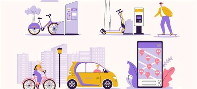 Opções de mobilidade por aplicativo
