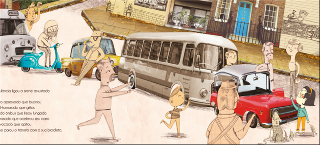 Página do livro: ilustração de Bruna Assis Brasil