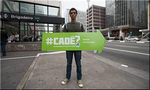 Protesto do Greenpeace pela mobilidade urbana em S