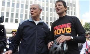 Senador Suplicy e Haddad participam de bicicletada