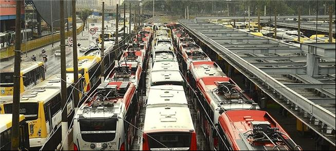 Terminal de ônibus Pq. D. Pedro, em São Paulo