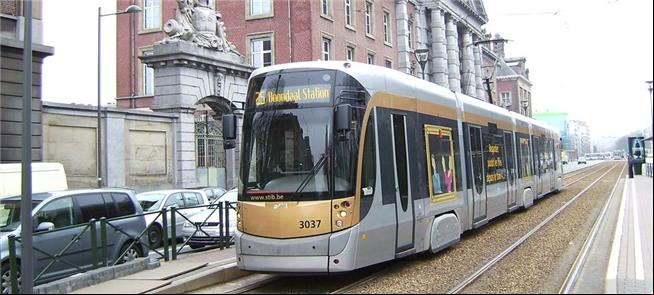Tram (bonde ou VLT) em Bruxelas