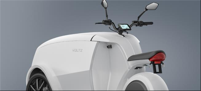 Triciclo Miles, concebido pela Voltz, empresa de R