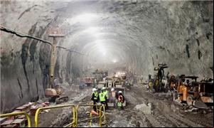 Túnel do metrô em construção