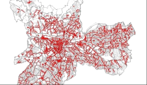 Um mapa da caminhabilidade em SP