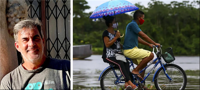 Zé Lobo (destaque) mostra o perfil do ciclista